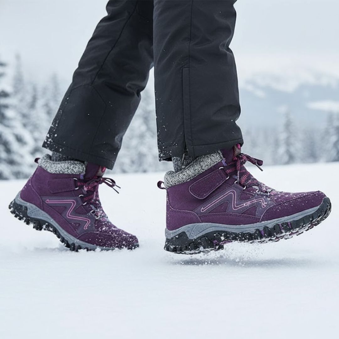 Damen Winterstiefel | knöchelhohe Ausführung mit Profilsohle