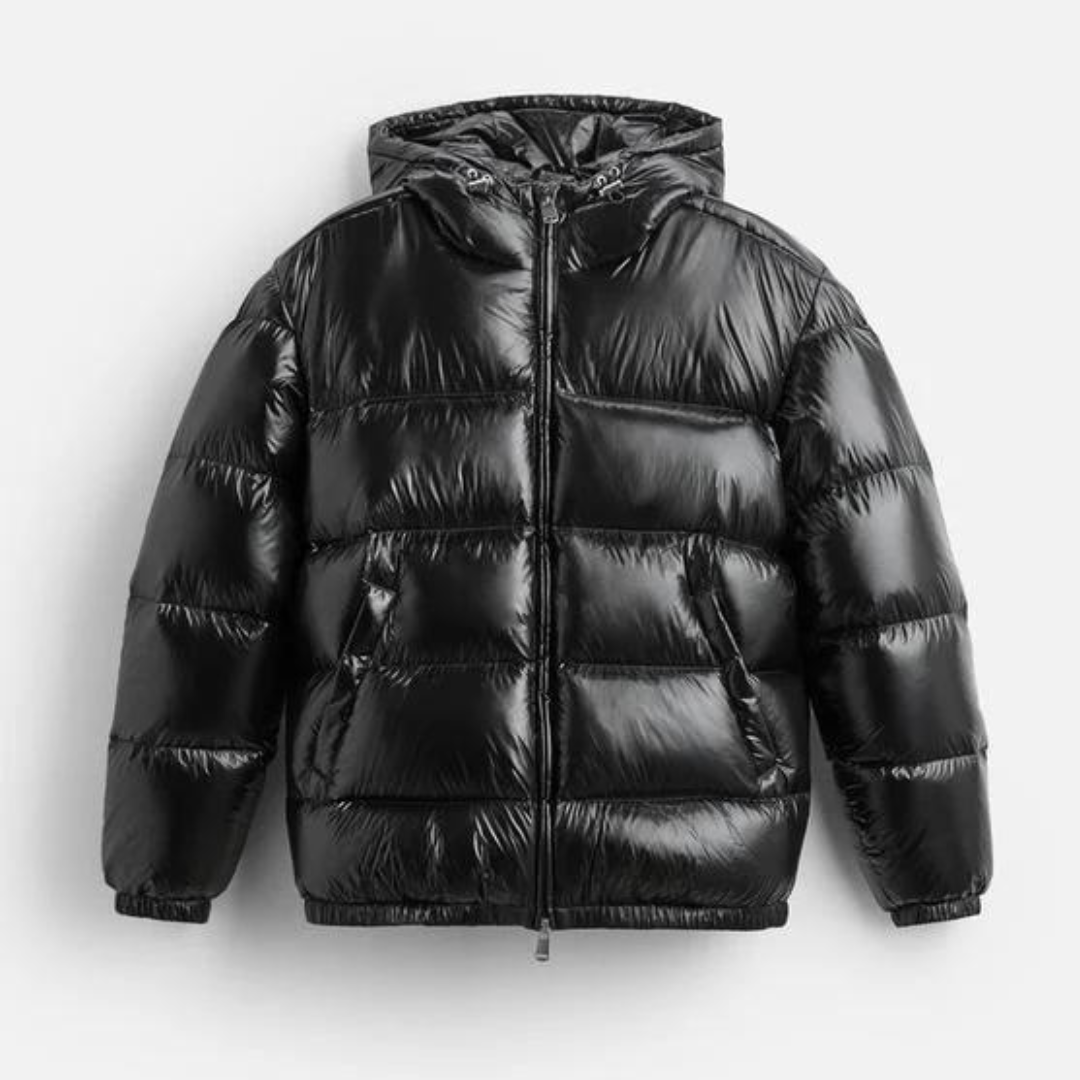 Herren Pufferjacke | gesteppte Fläche mit gerader Linienführung