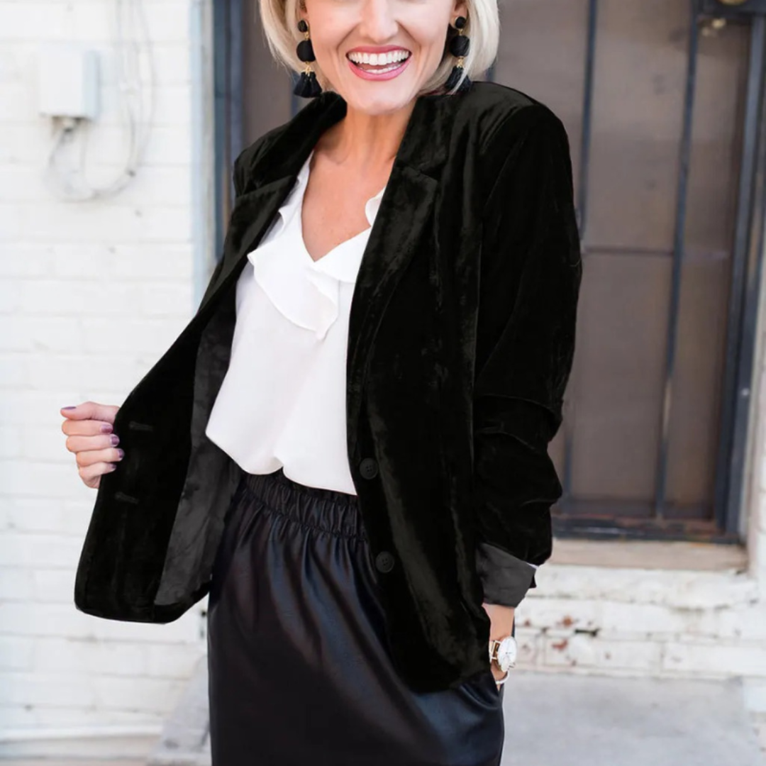 Damen Blazer | klare Form mit langen Ärmeln