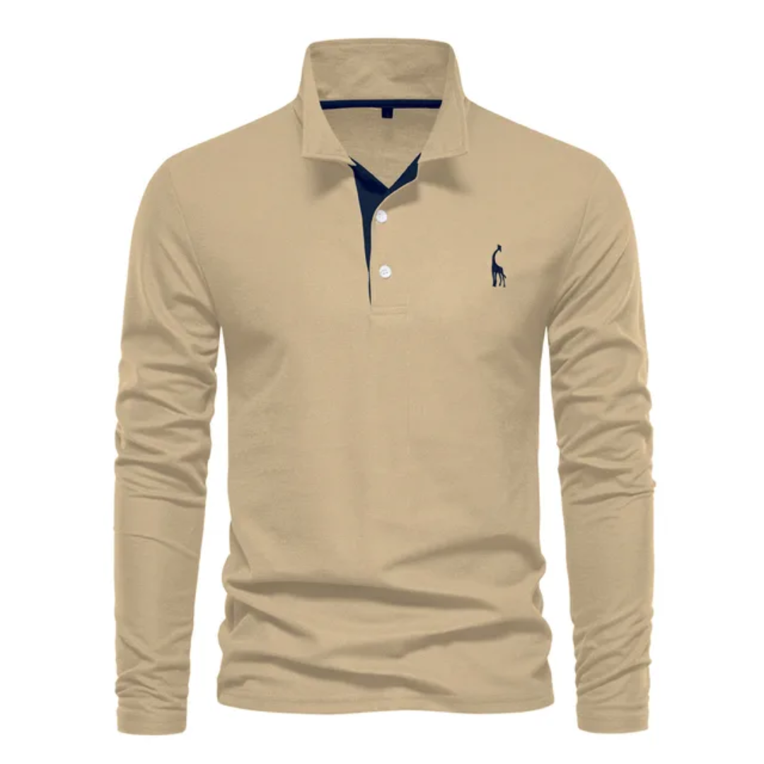 Herren Poloshirt | Langärmelige Ausführung mit Kragen und Knopfleiste