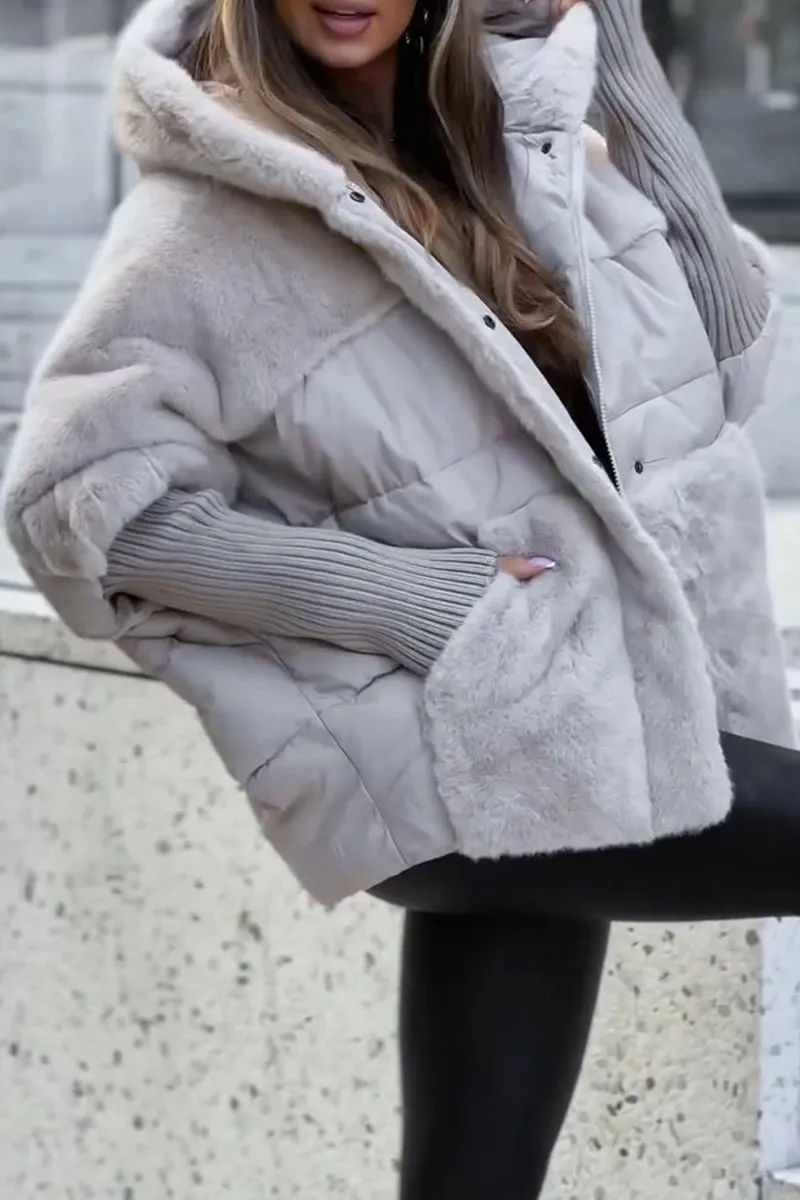 Damen Bomberjacke | Kapuze und Lässiger Schnitt