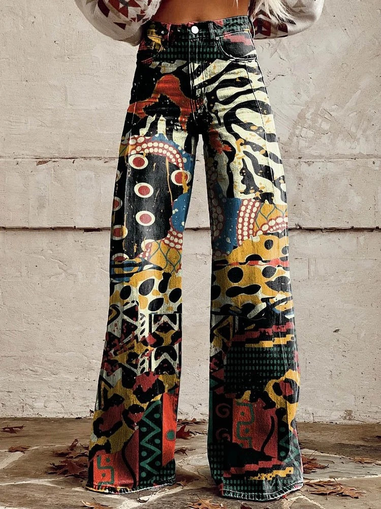 Damen Baggy-Jeans | Lässig geschnittene lange Hose