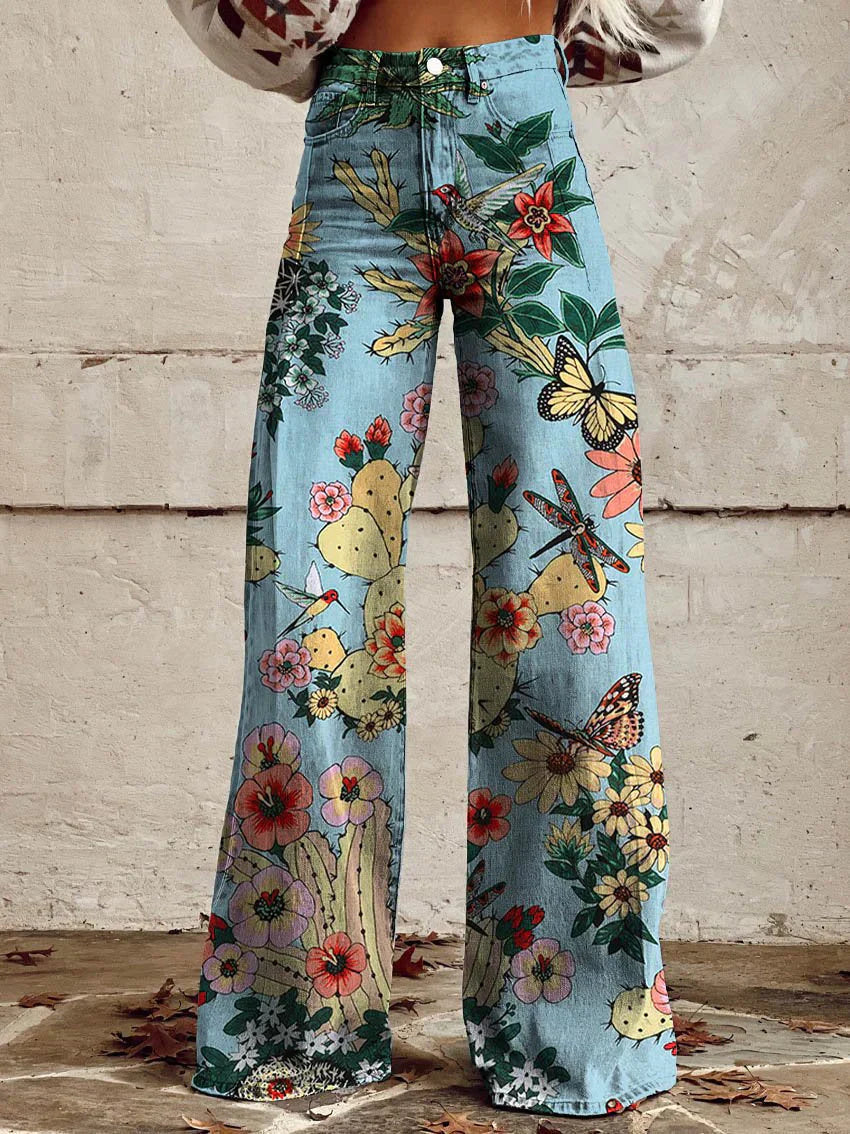 Damen Baggy-Jeans | Lässig geschnittene lange Hose