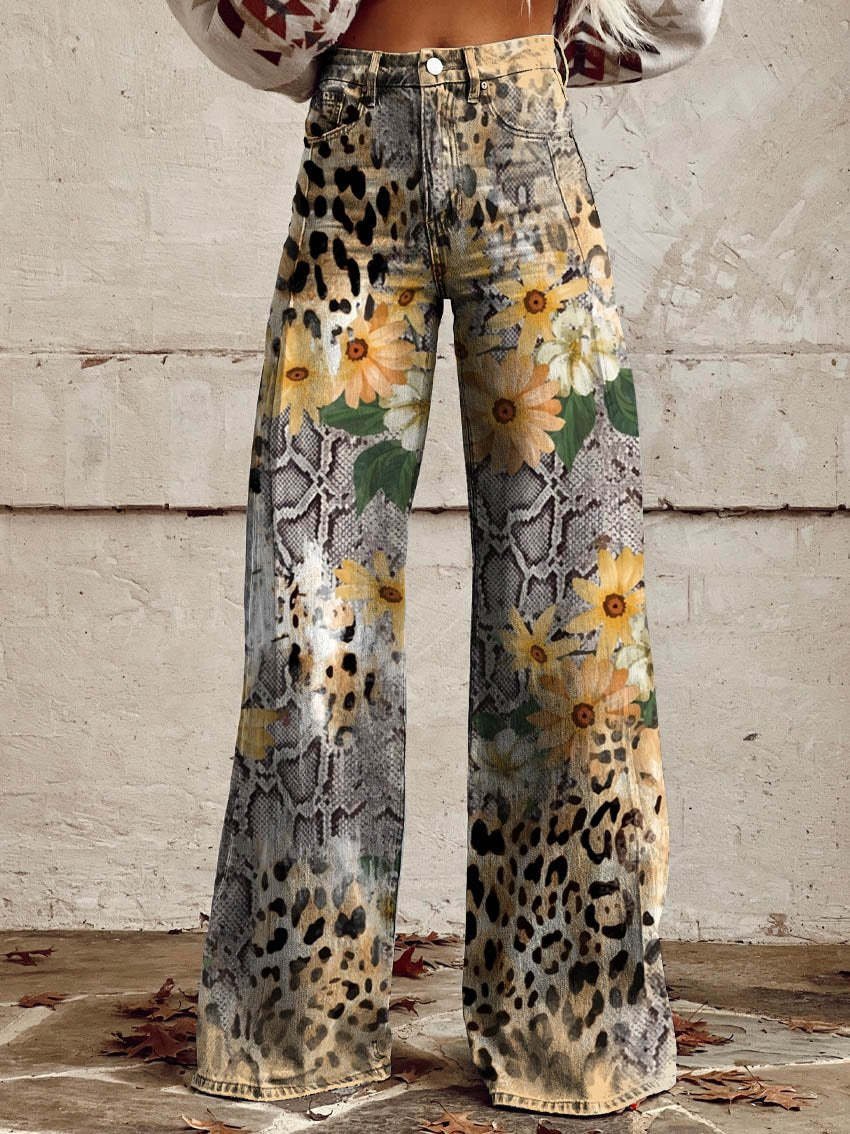 Damen Baggy-Jeans | Lässig geschnittene lange Hose