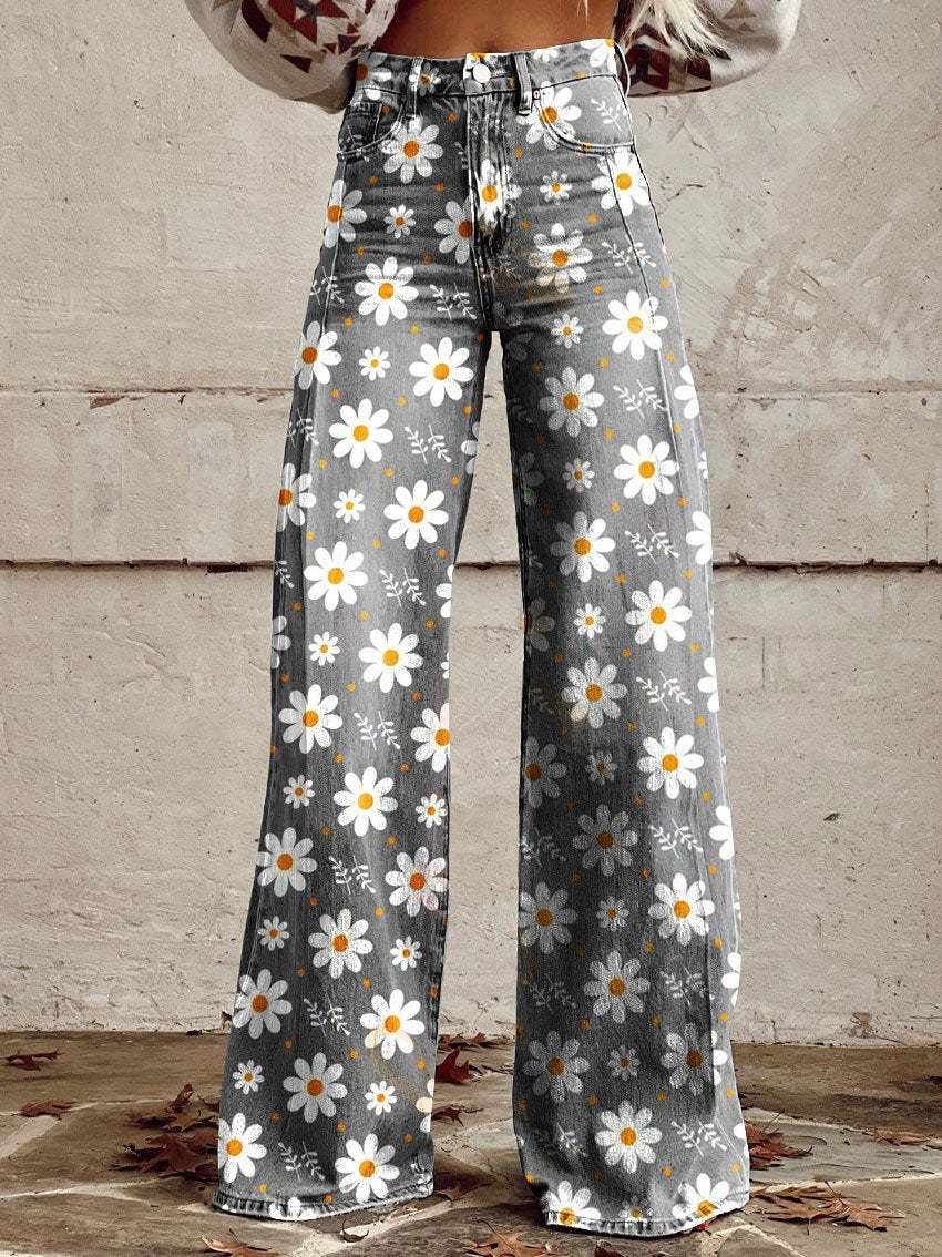 Damen Baggy-Jeans | Lässig geschnittene lange Hose