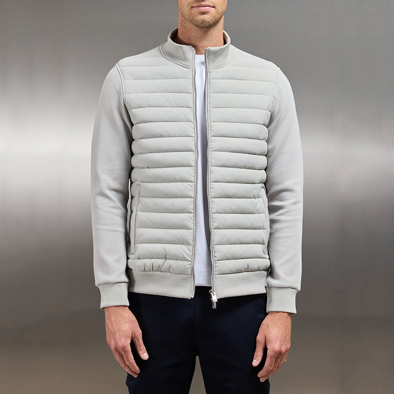 Herren Steppjacke | Stehkragen und elastische Ärmelabschlüsse