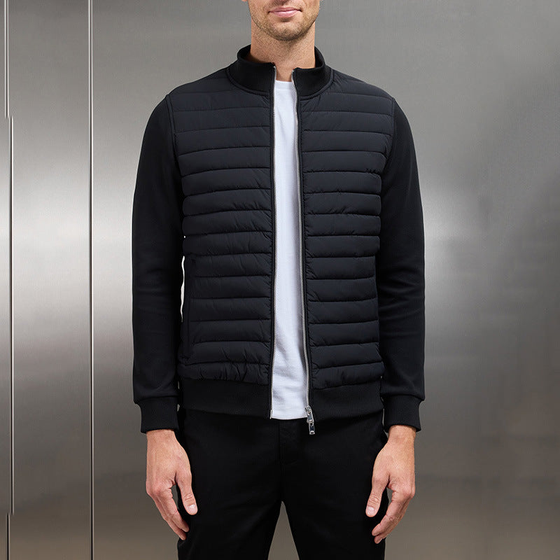 Herren Steppjacke | Stehkragen und elastische Ärmelabschlüsse