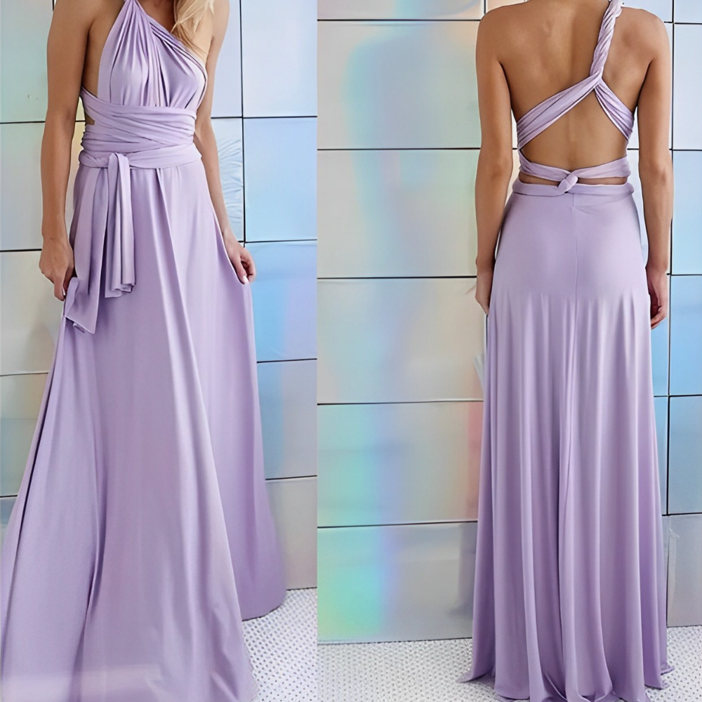 Damen Wickelkleid | Überlappender Schnitt mit Drapierung