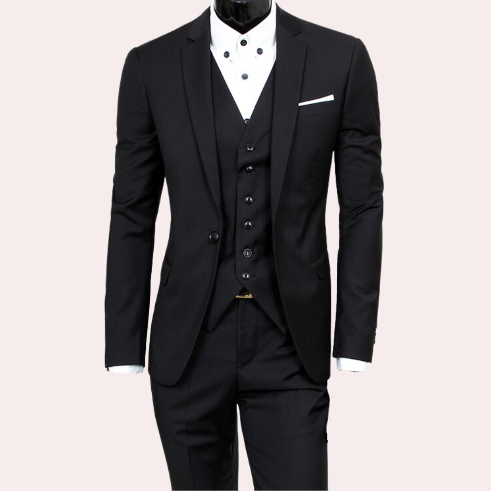 Herren Anzug Set | dreiteilig mit schlanker Schnittführung