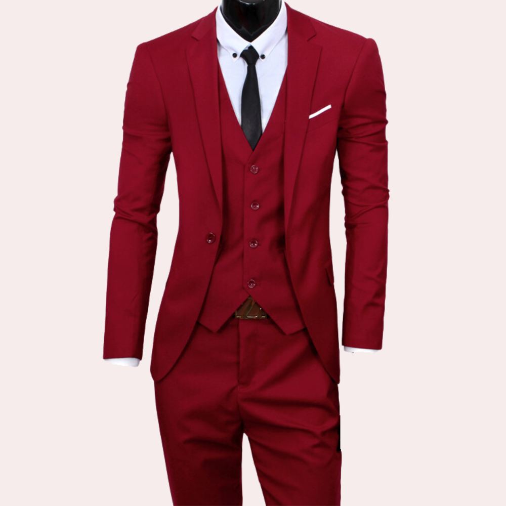 Herren Anzug Set | dreiteilig mit schlanker Schnittführung