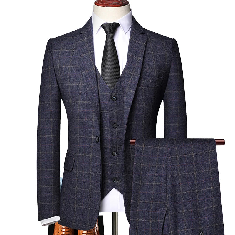 Anzug Herren | Dreiteilig mit Blazer und Weste