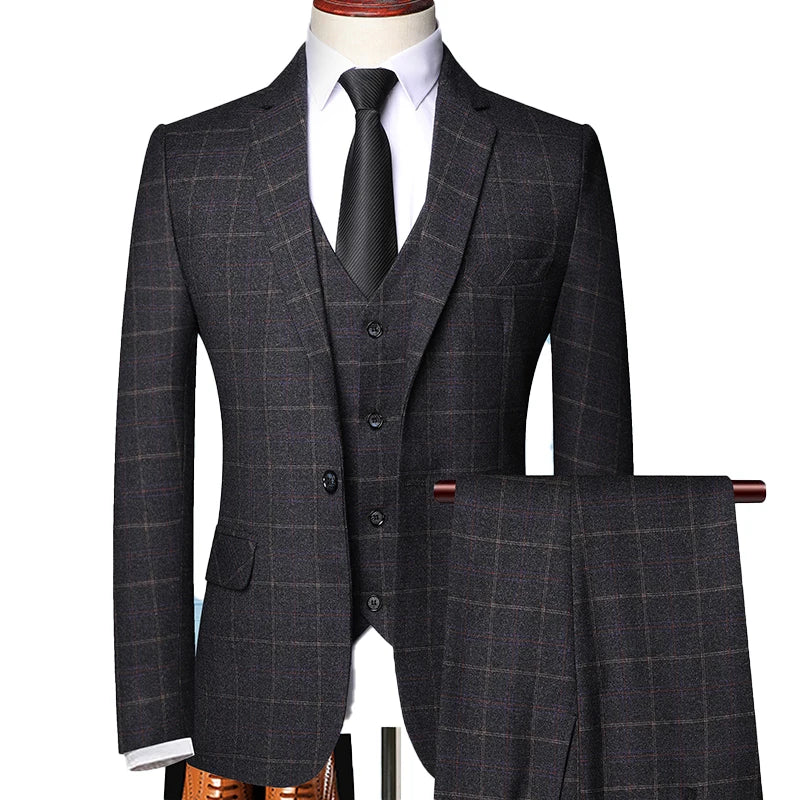 Anzug Herren | Dreiteilig mit Blazer und Weste
