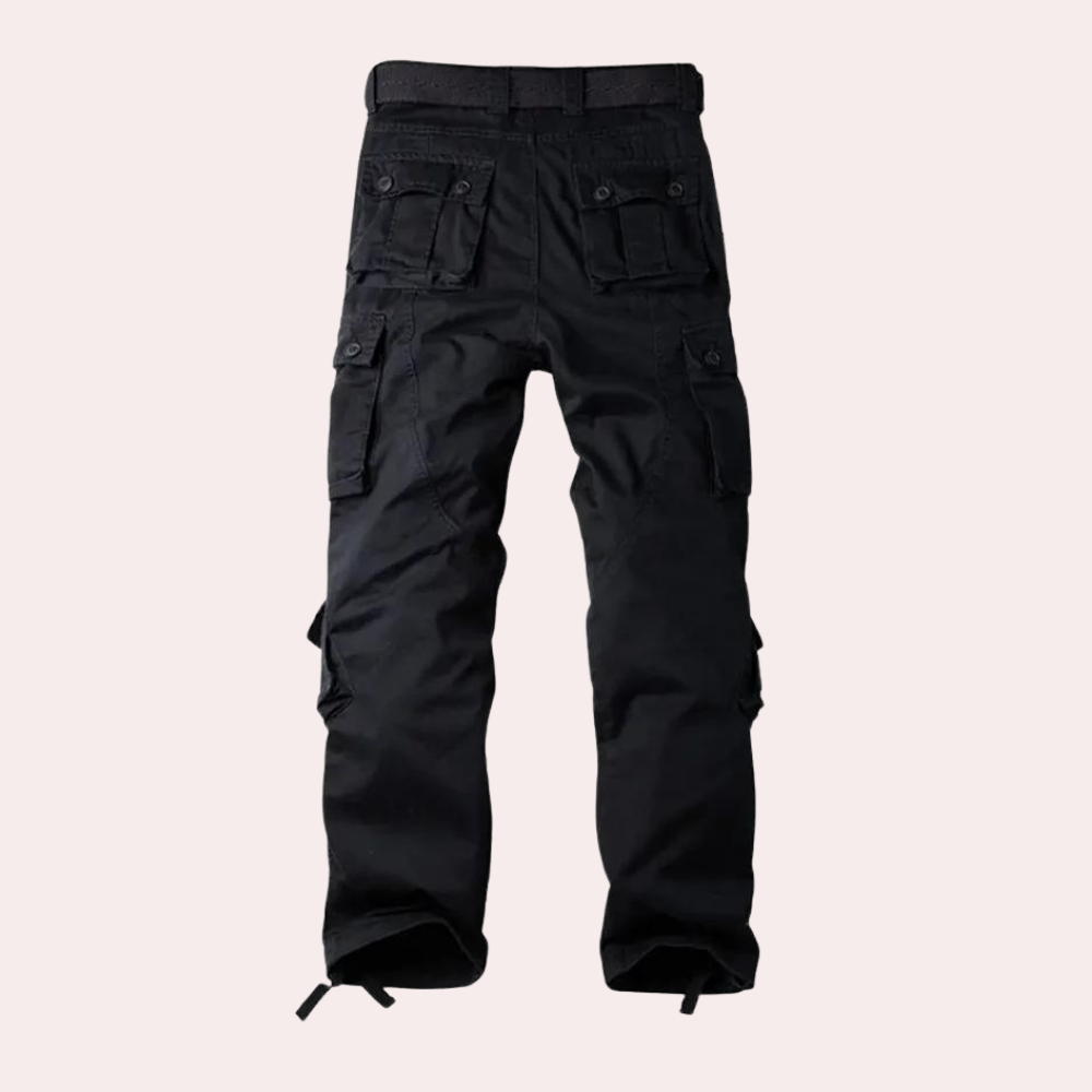 Herren Hose | Cargo Taschen mit Gürtel und Schnalle