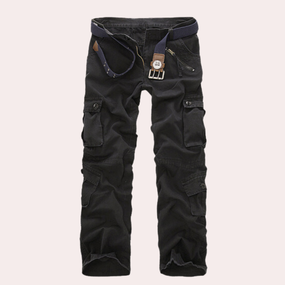 Herren Hose | Cargo Taschen mit Gürtel und Schnalle