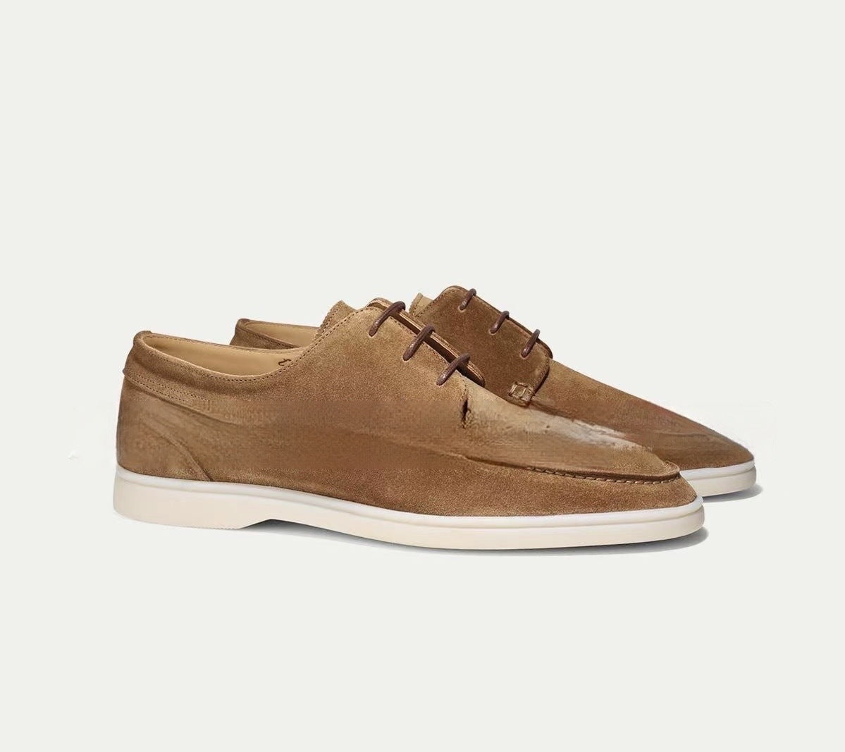 Loafer Herren | Schlupfschuh mit Nahtstruktur und flacher Sohlenform