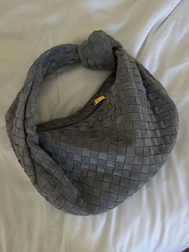 Handtasche Damen | Geflochtene Struktur mit Knotengriff