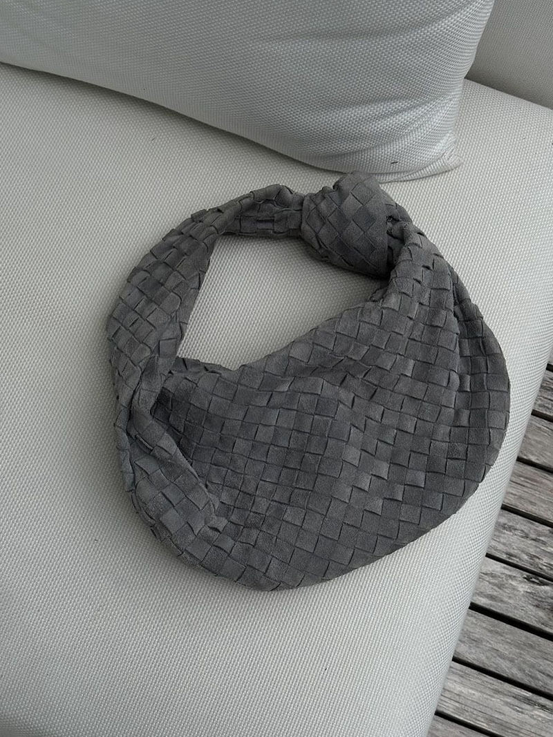 Handtasche Damen | Geflochtene Struktur mit Knotengriff