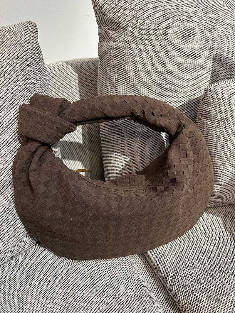 Handtasche Damen | Geflochtene Struktur mit Knotengriff