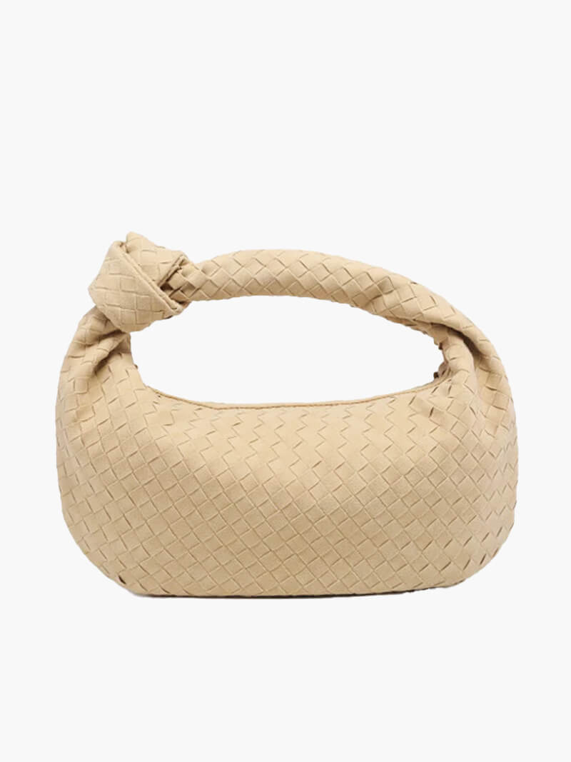 Handtasche Damen | Geflochtene Struktur mit Knotengriff