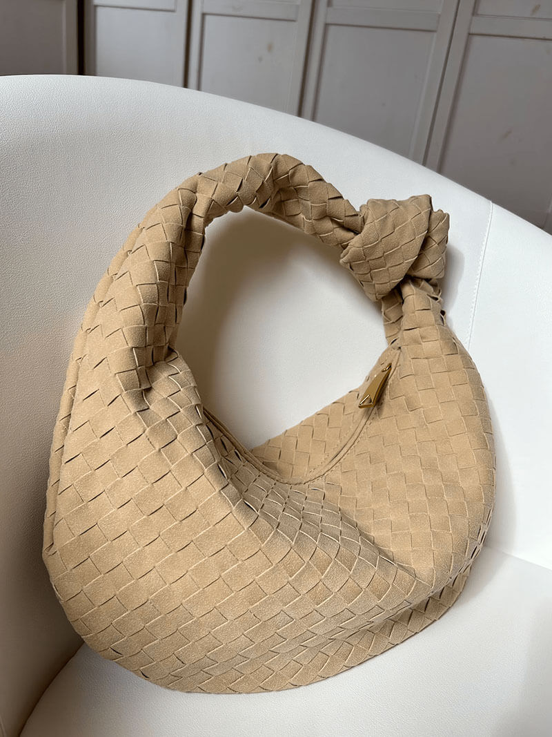 Handtasche Damen | Geflochtene Struktur mit Knotengriff