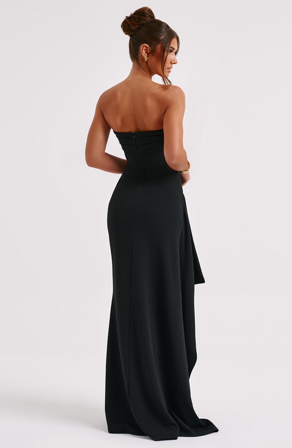 Kleid Damen | Trägerlos mit Schlitz und figurbetonter Form