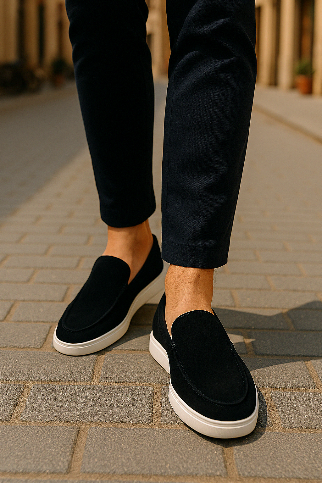 Loafer Herren | Schlupfform mit Vordernaht und flacher Sohlenform