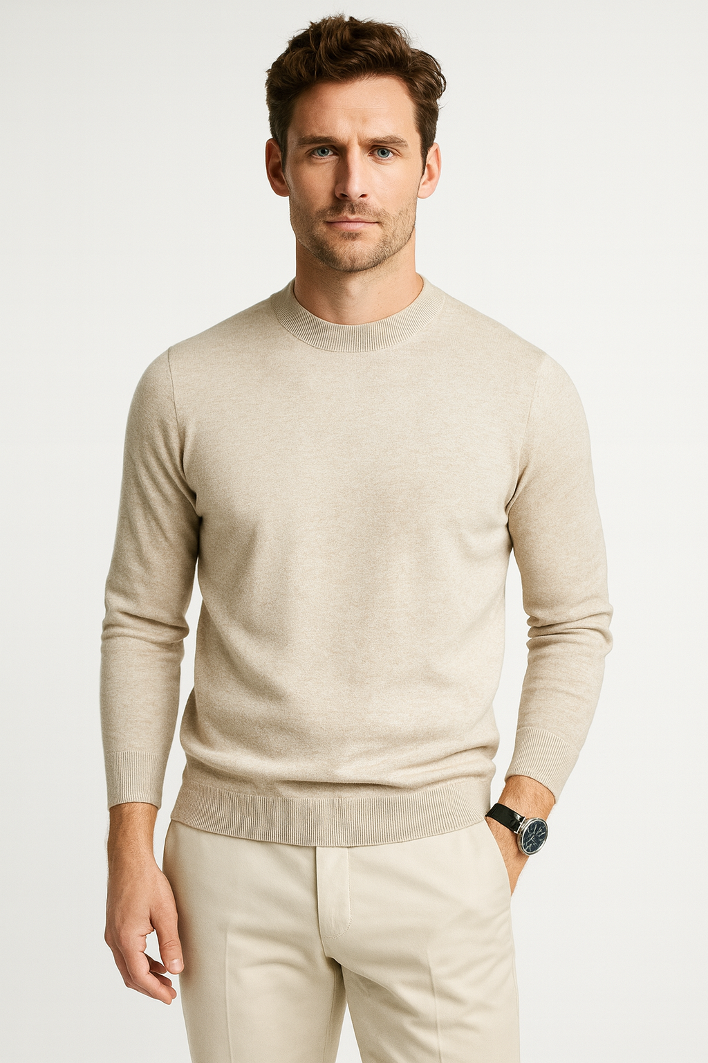 Pullover Herren | Langarm Normalschnitt Gerade Form