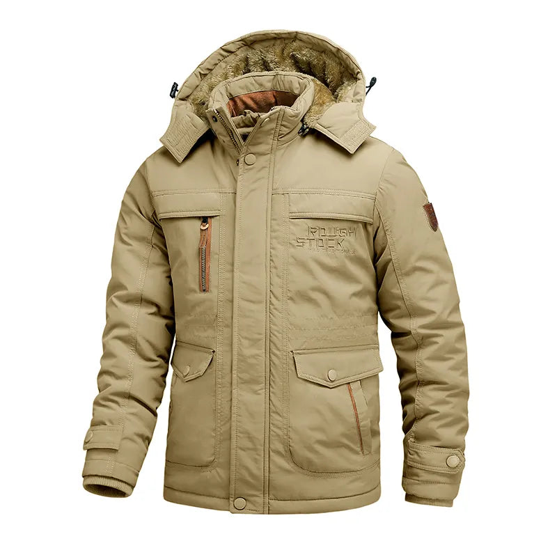 Jacke Herren | Taktischer Schnitt mit Abnehmbarer Kapuze