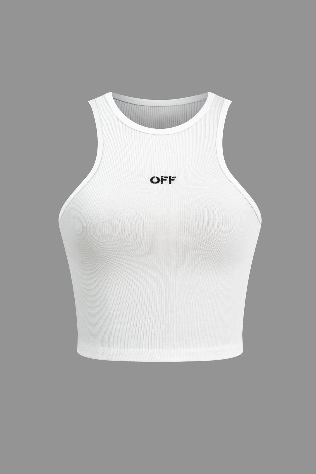 Damen Crop Top | Hoher Ausschnitt mit schmaler Trägerführung