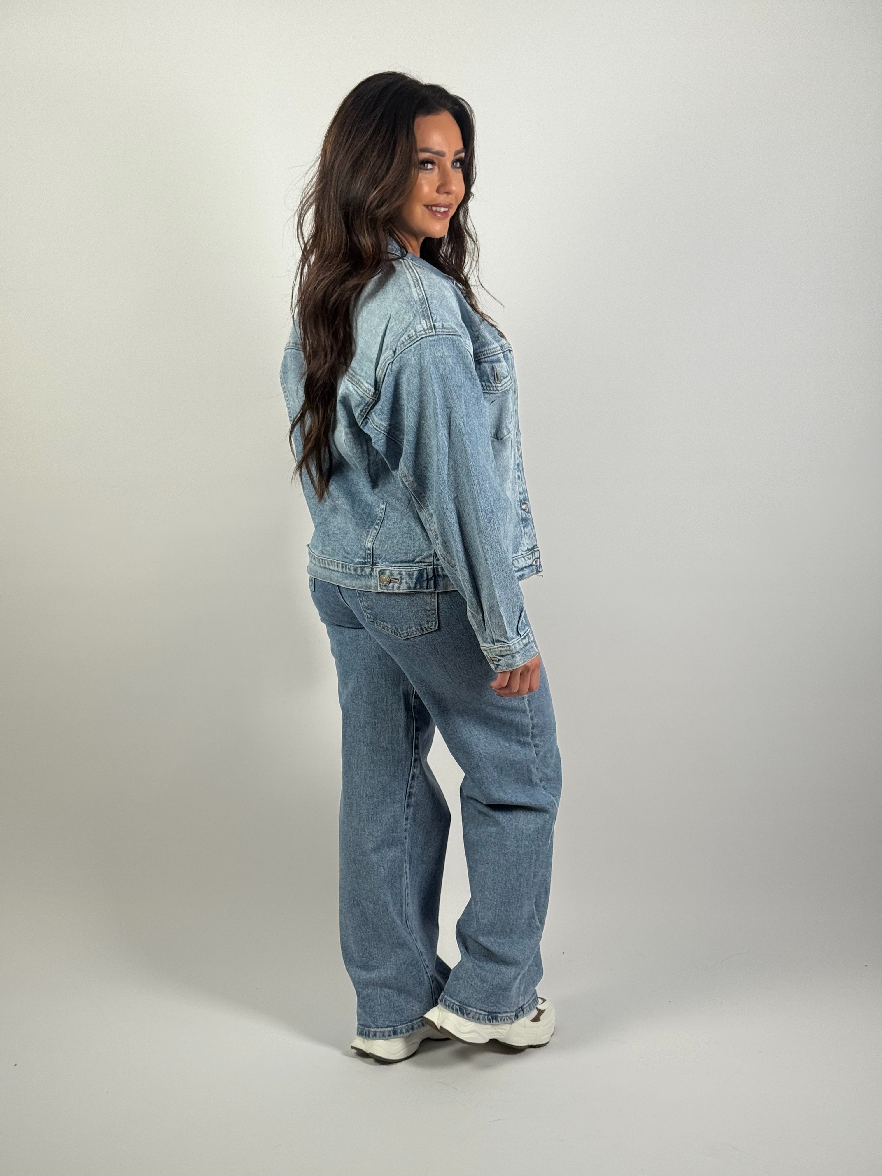 Damen Jacke | Knopfleiste mit Brusttaschen und Kragen