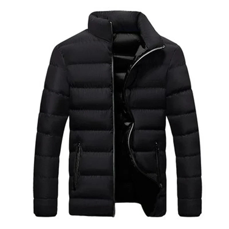 Herren Jacke | Horizontales Steppmuster mit Reißverschluss
