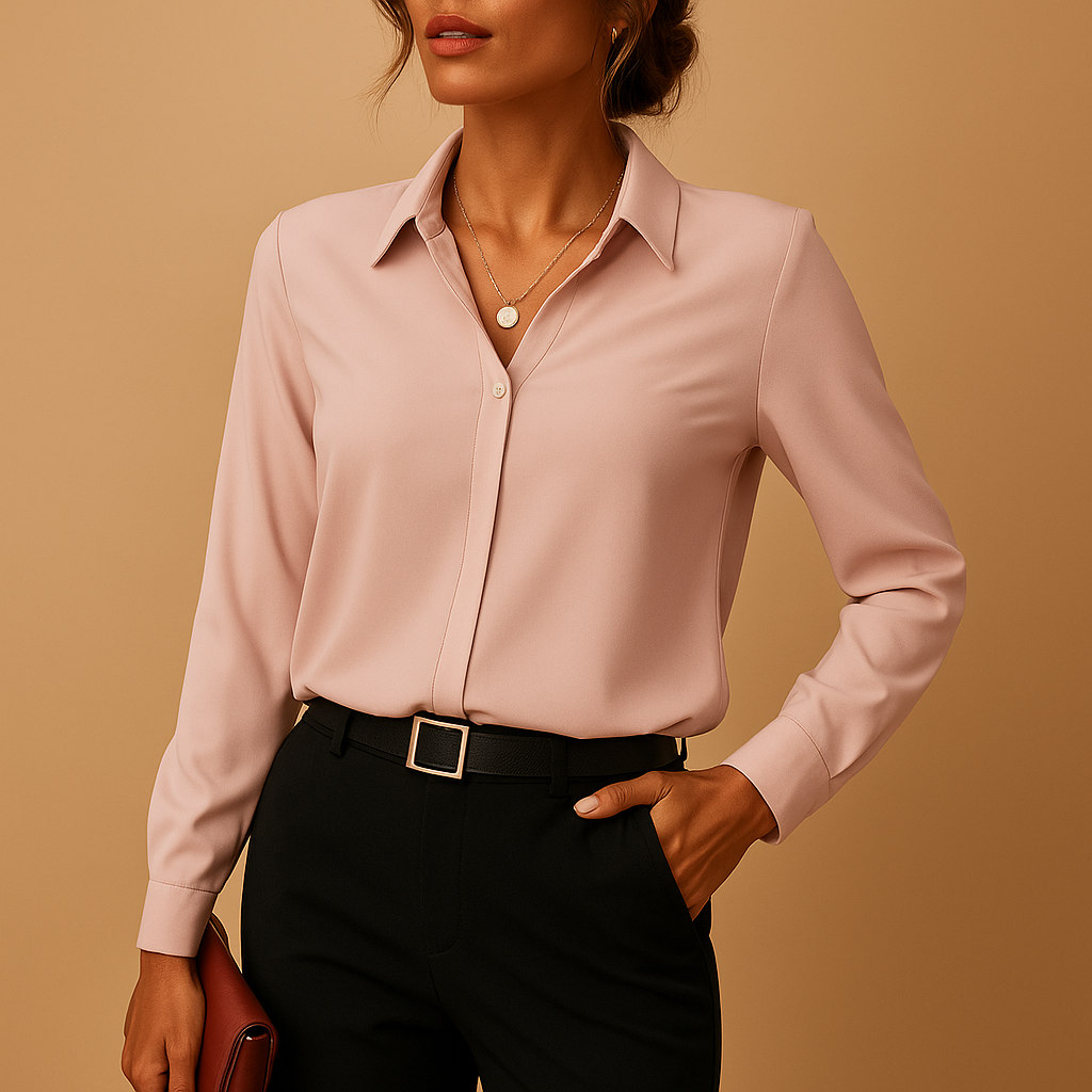 Damen Bluse | schlichte Ausführung mit geradem Schnitt