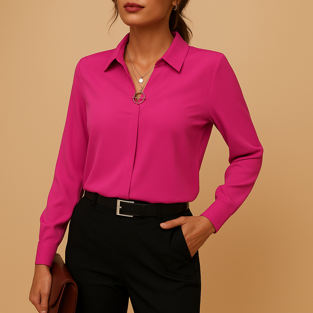 Damen Bluse | schlichte Ausführung mit geradem Schnitt