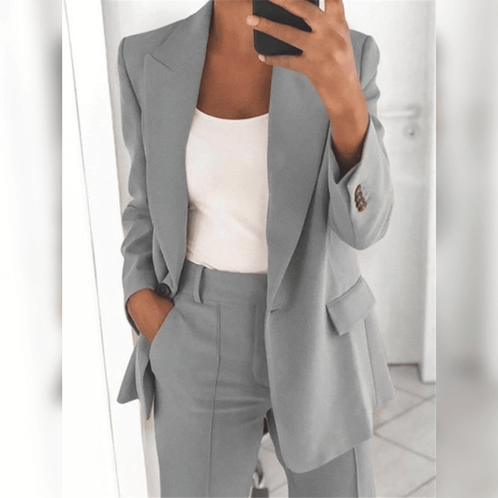 Damen Anzug Set | Zweiteilig mit Blazer und Hose