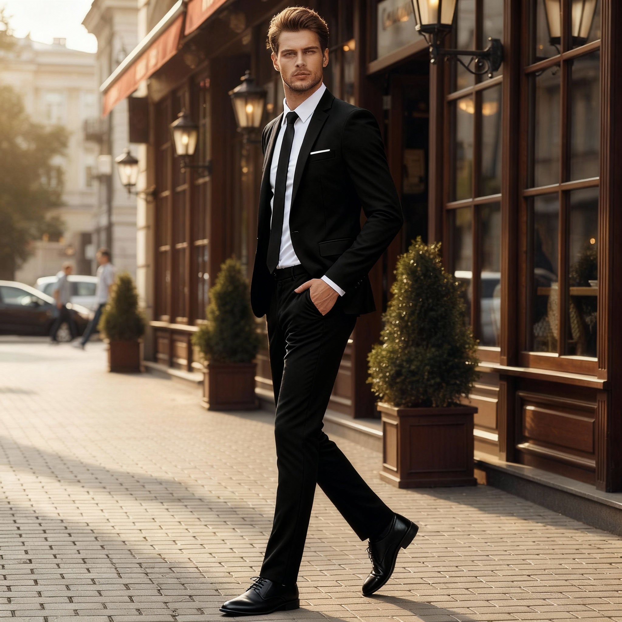Anzug Herren | Reverssakko mit schmaler Hose
