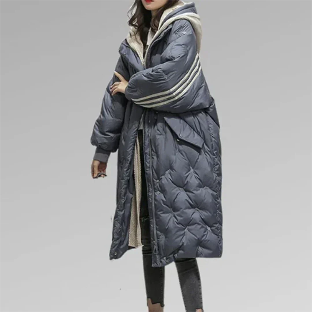 Damen Jacke Stepp | lang mit gerader Linienführung