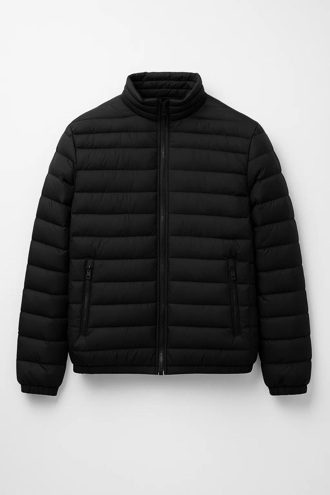 Herren Jacke | Steppdesign mit Stehkragen und Reißverschluss