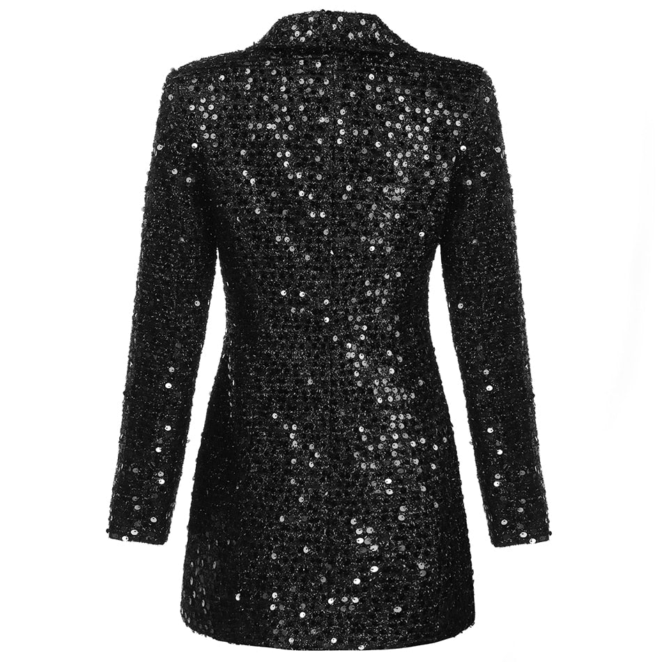 Damen Blazerkleid | V-Ausschnitt mit gerader Form