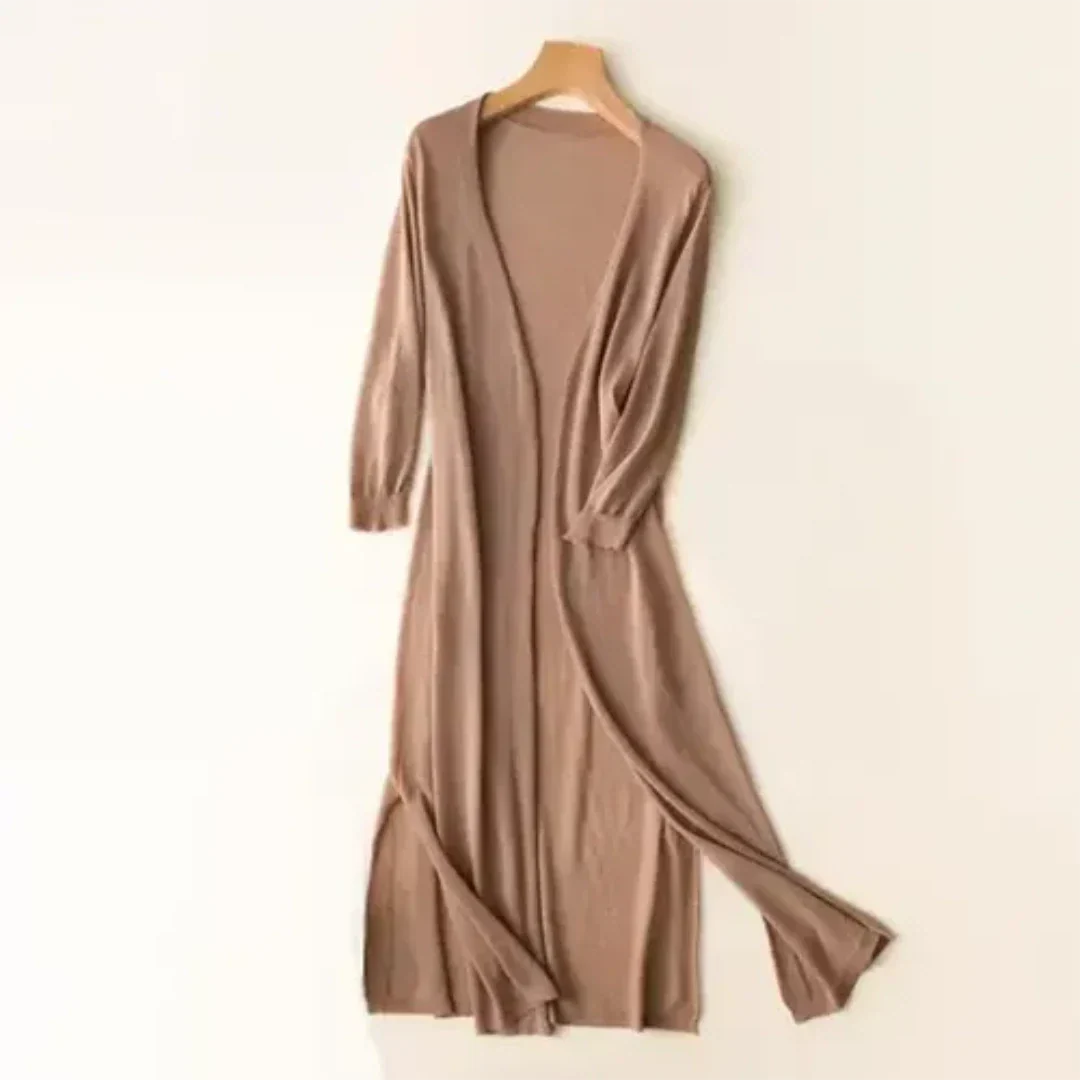 Strickjacke Damen | lange offene Frontform