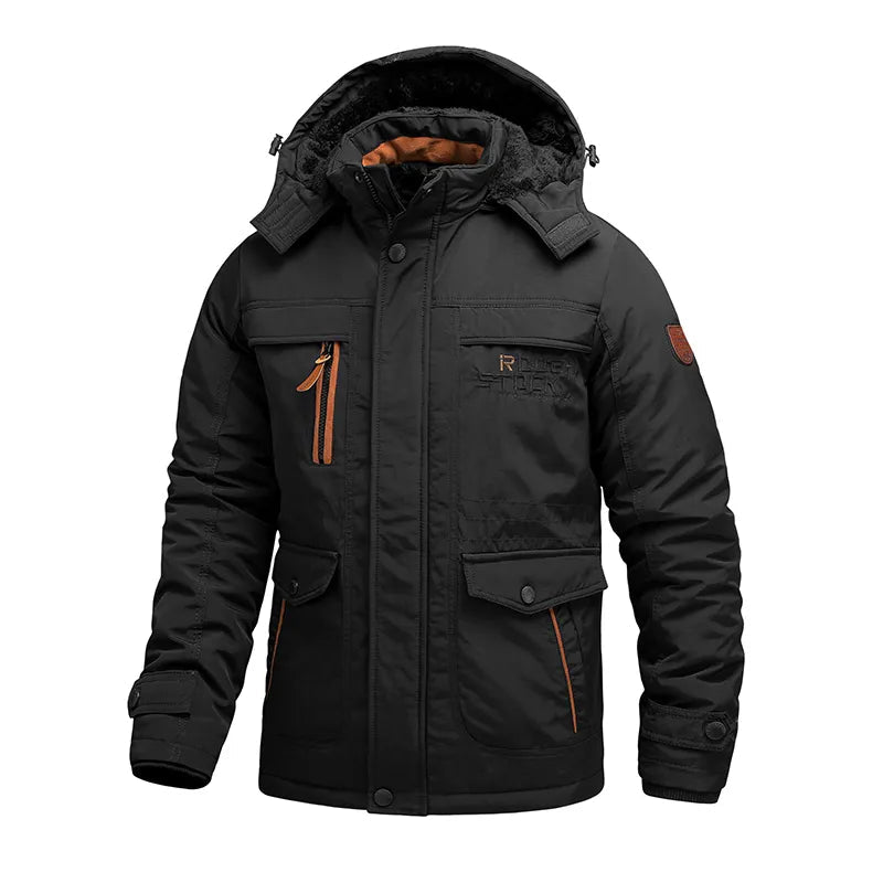 Jacke Herren | Taktischer Schnitt mit Abnehmbarer Kapuze