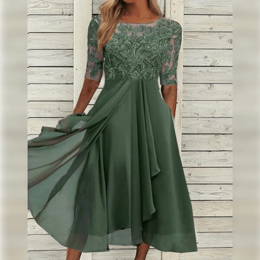Damenkleid | Midi-Ausführung für Hochzeitsgäste