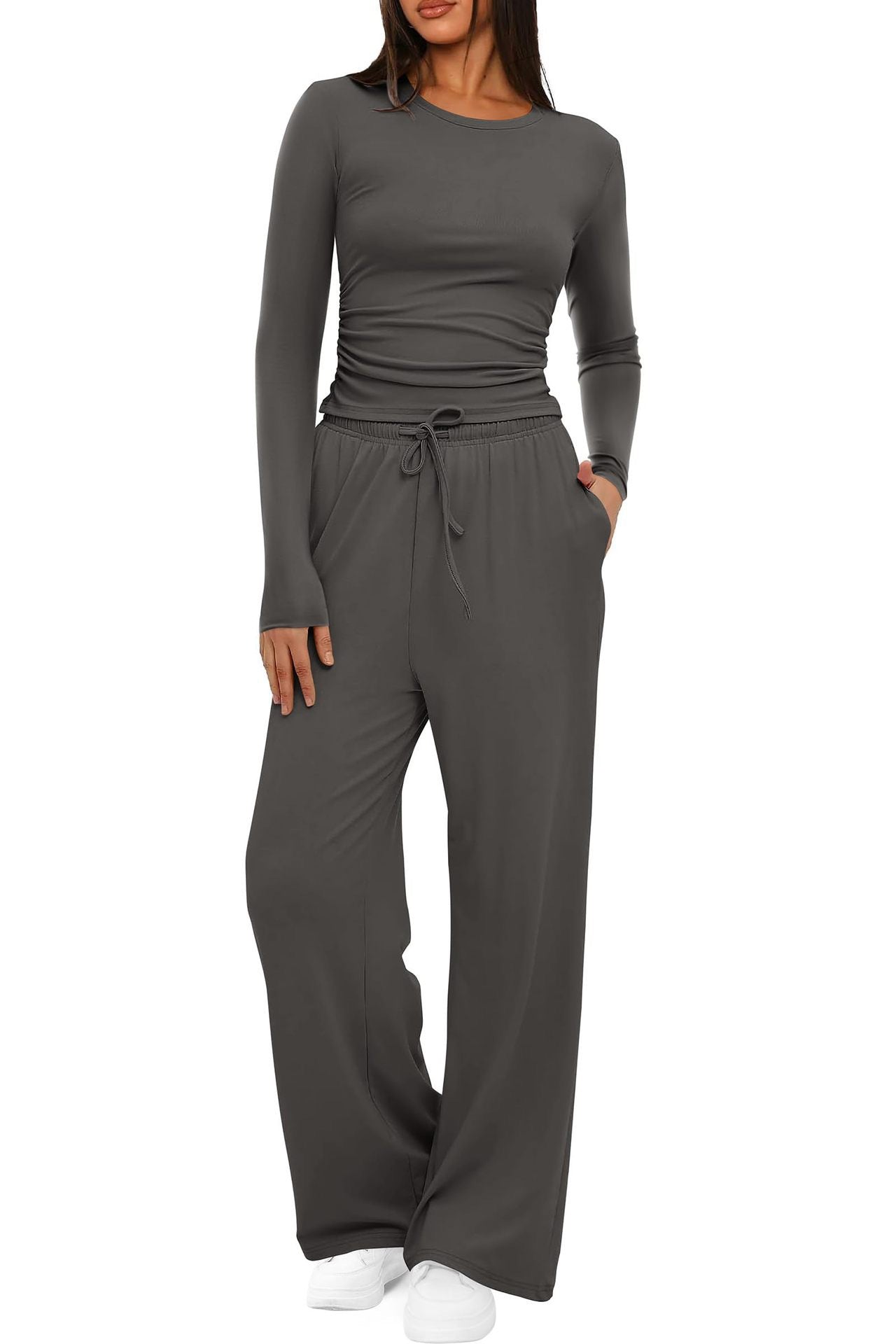 Damen Freizeit-Set | Zweiteiliges Oberteil und Hose