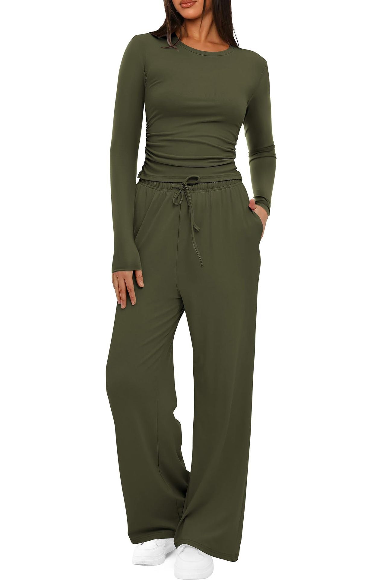 Damen Freizeit-Set | Zweiteiliges Oberteil und Hose