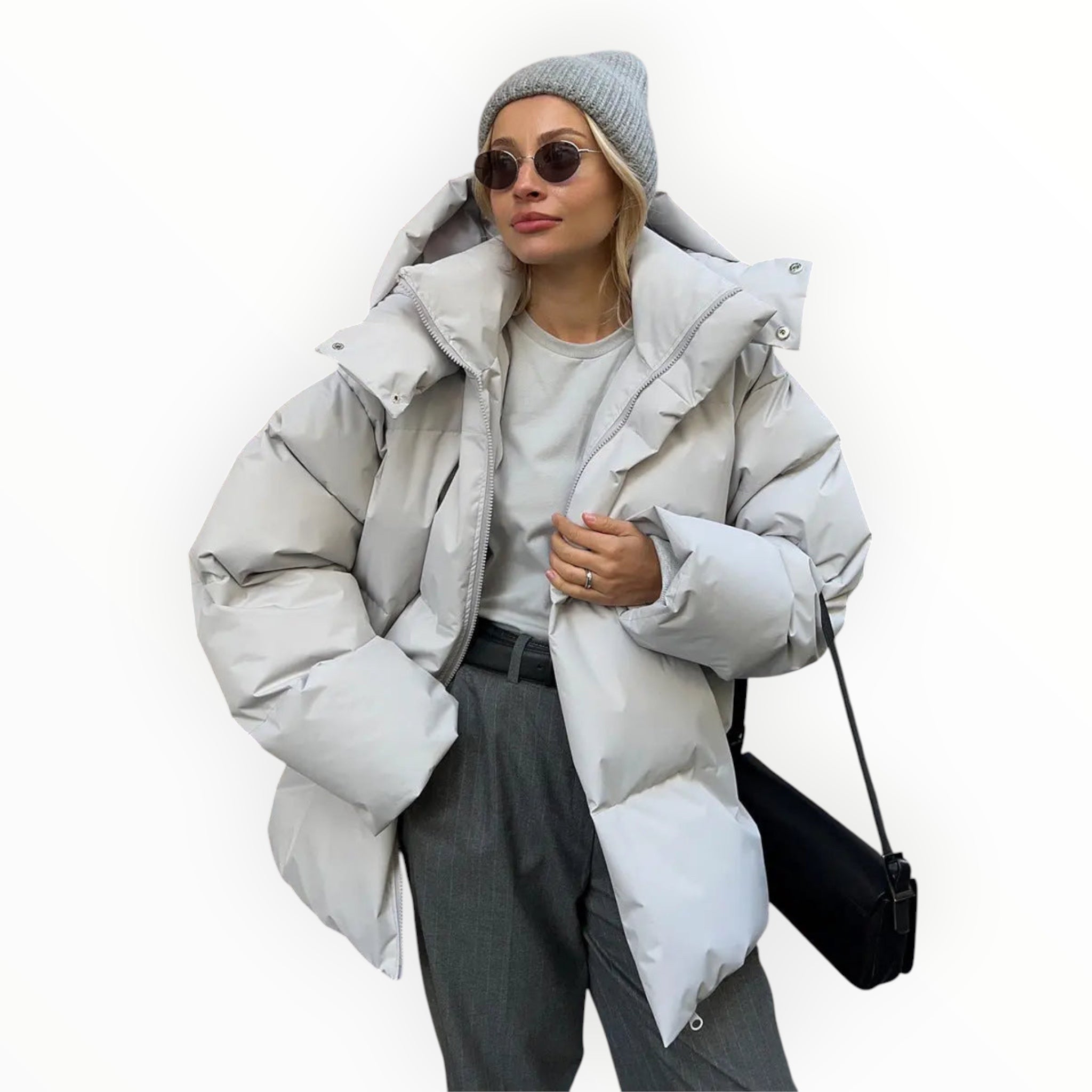 Damen Pufferjacke | Lange geschlossene Form für täglichen Gebrauch