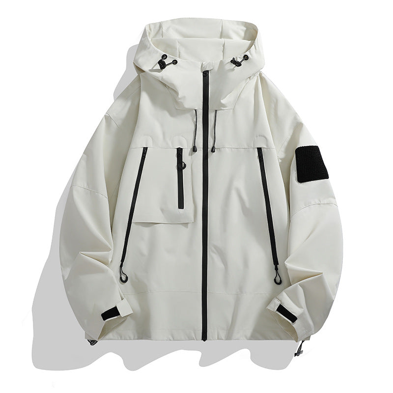 Herren Jacke | Oversize-Form mit Kapuze und wasserabweisend