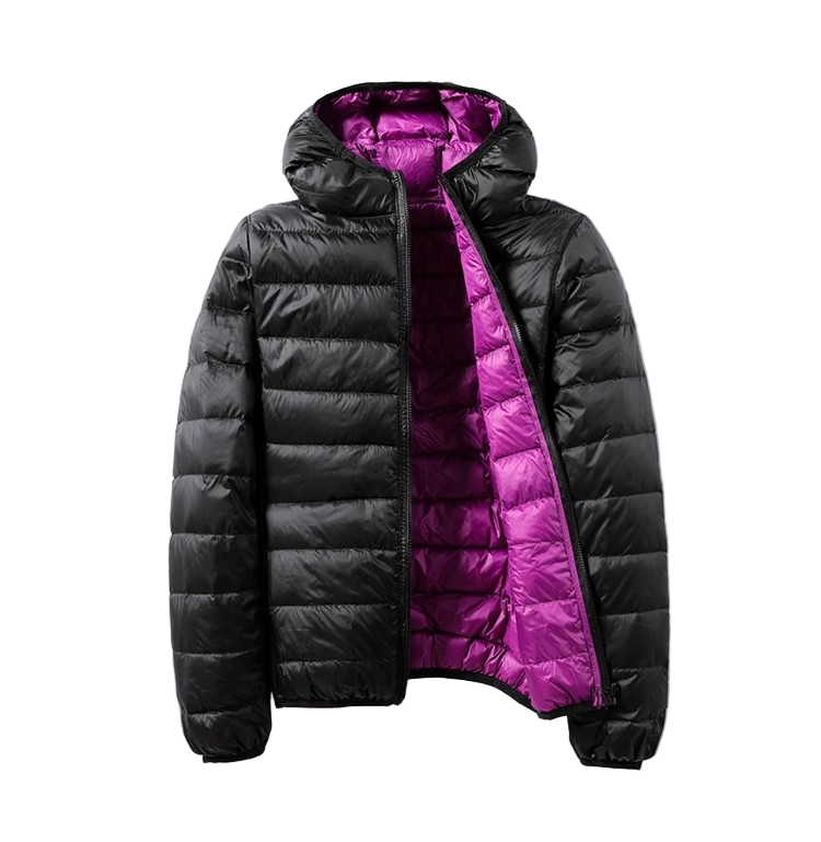 Damen Übergangsjacke | Wendbares Design mit Kapuze