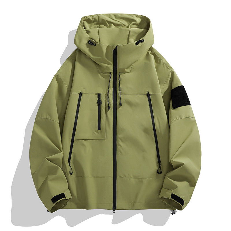 Herren Jacke | Oversize-Form mit Kapuze und wasserabweisend