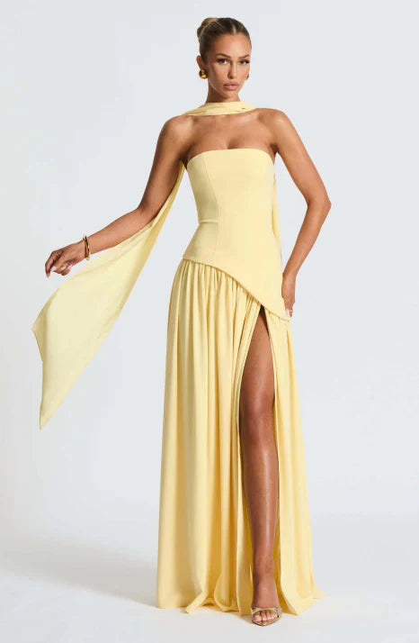 Damen Kleid | Maxi-Länge mit sachlicher Silhouette