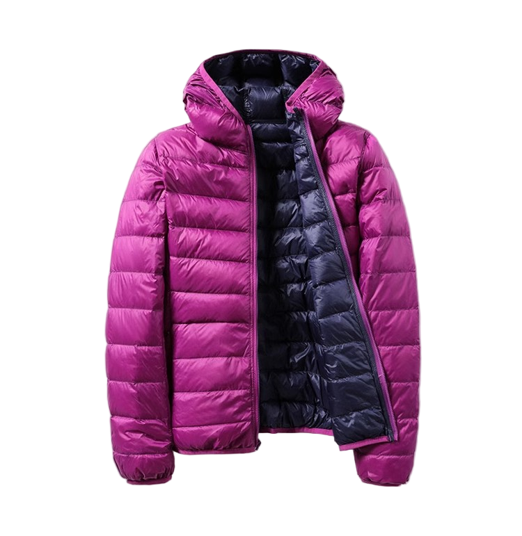 Damen Übergangsjacke | Wendbares Design mit Kapuze
