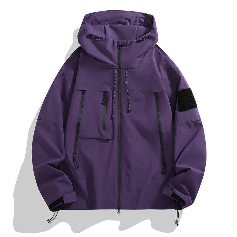 Herren Jacke | Oversize-Form mit Kapuze und wasserabweisend